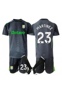 Fotbalové Dres Aston Villa Emiliano Martinez #23 Brankářské Dětské Domácí Oblečení 2025-26 Krátký Rukáv (+ trenýrky)